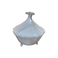 Pote com tampa de cer�mica