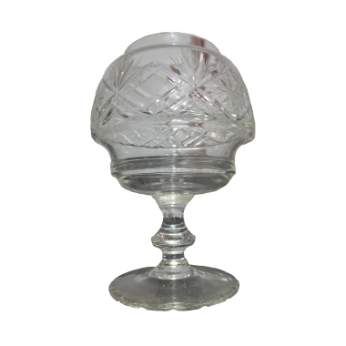 Bomboniere oval de vidro